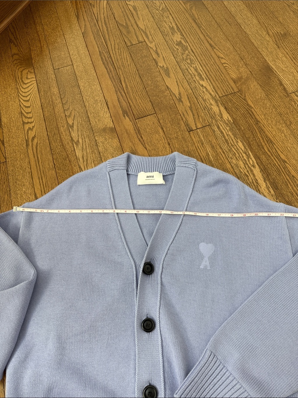 AMI Paris Ami de Cœur Cardigan – periwinkle - Picture 7 of 9